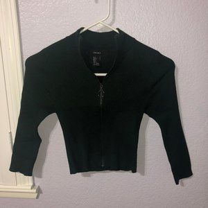 F21 Zip Up Mock Neck